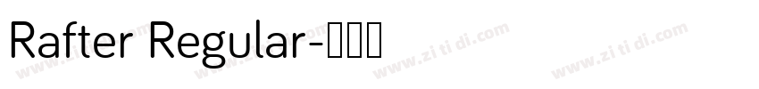 Rafter Regular字体转换